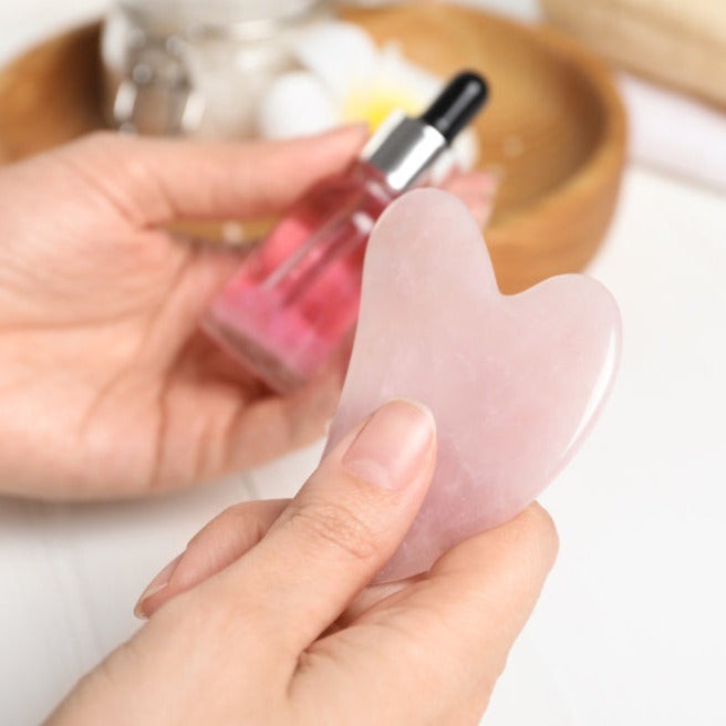 Rose Quartz Gua Sha Facial Massage Tool The Good Boutique