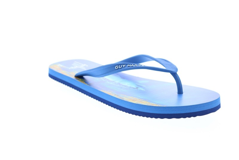 Guy Harvey Cayman Tarpon Ghmcaymamr-4340 Mens Blue Flip-flops Sandals Shoes