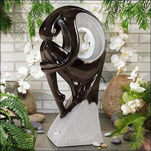 Graceful Form Led Floor Water Fountain