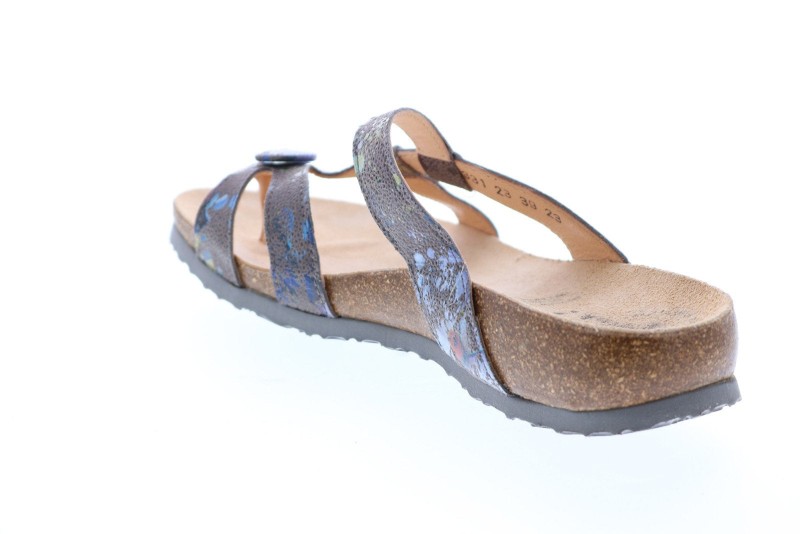 Kanner Think Owned Julia 02 Thong Womens Gray Leather Flip-flops Sandals Shoes (2)