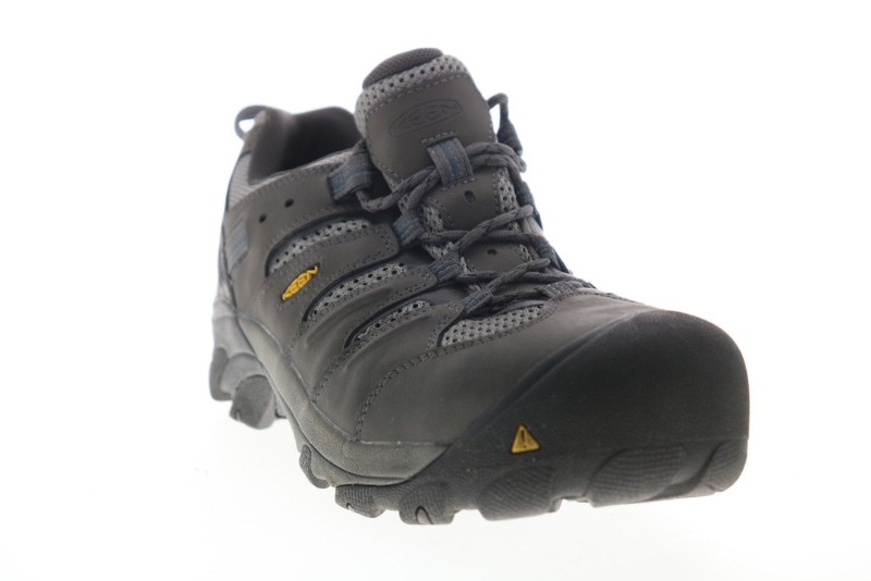 Keen Lansing Low 1023204 Mens Gray Leather Lace Up Athletic Hiking Shoes