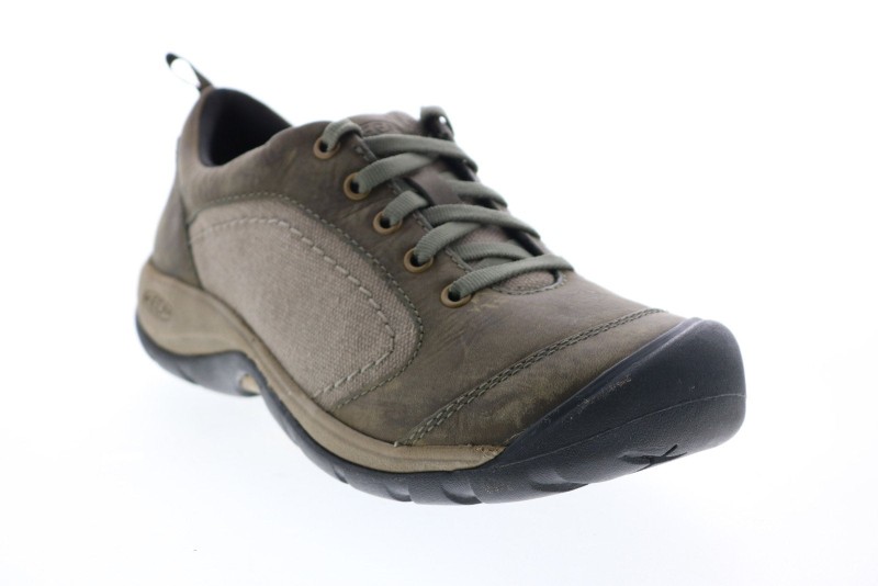 Keen Presidio Ii 1022536 Womens Green Leather Lace Up Lifestyle Sneakers Shoes