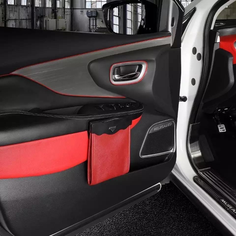 Led Car Trash Can Garbage Holder  (5)