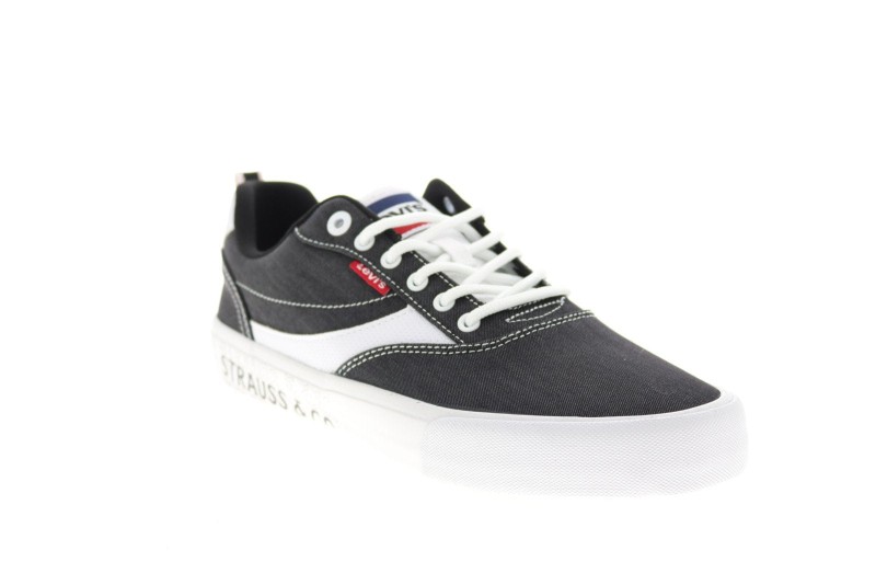 Levis Lance Lo Chm Grfx 519737-01a1 Mens Black Lifestyle Sneakers Shoes