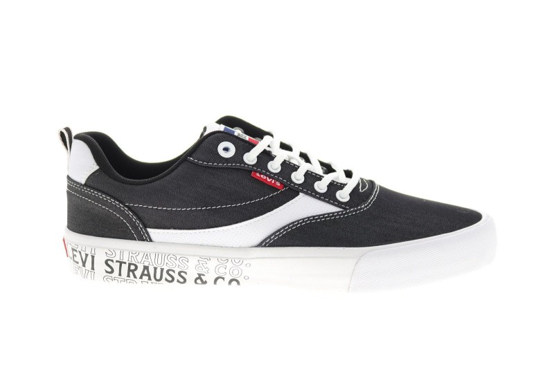 Levis Lance Lo Chm Grfx 519737-01a1 Mens Black Lifestyle Sneakers Shoes (2)