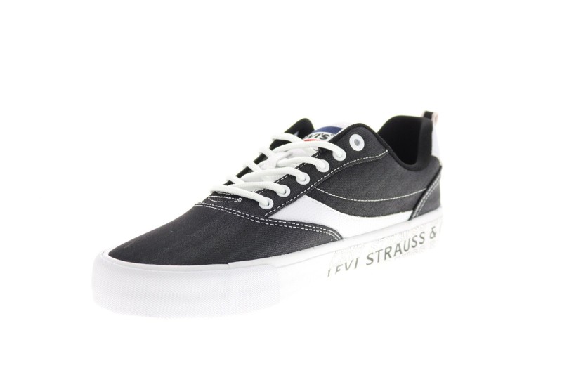 Levis Lance Lo Chm Grfx 519737-01a1 Mens Black Lifestyle Sneakers Shoes (4)