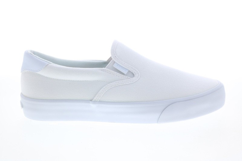 Lugz Bandit Mbandic-1001 Mens White Canvas Slip On Lifestyle Sneakers Shoes (2)