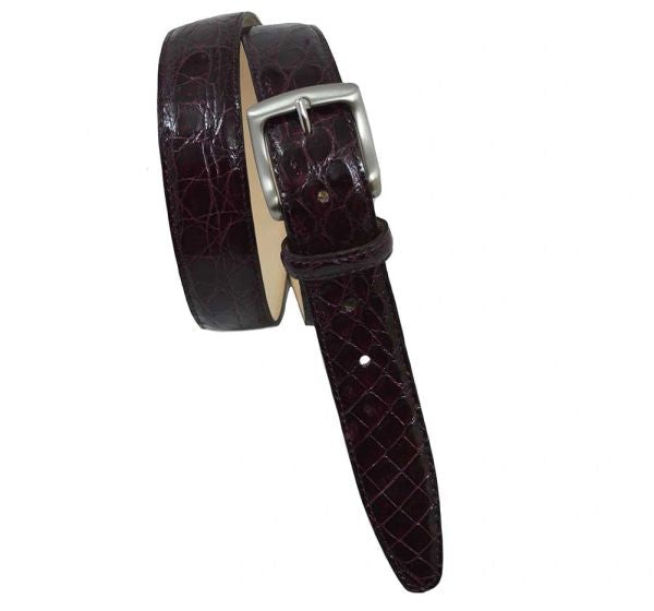 Mauri Burgundy Alligator Belt (2)