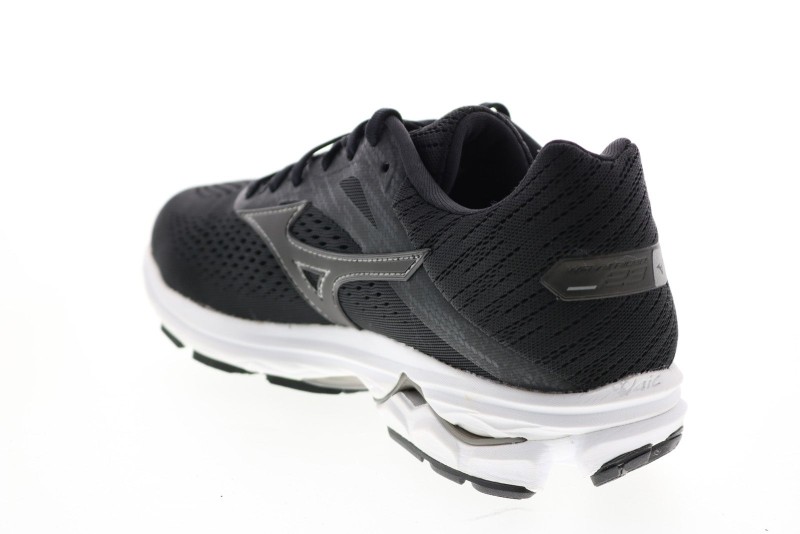 Mizuno Wave Rider 23 J1gc190309 Mens Black Mesh Athletic Running Shoes (2)