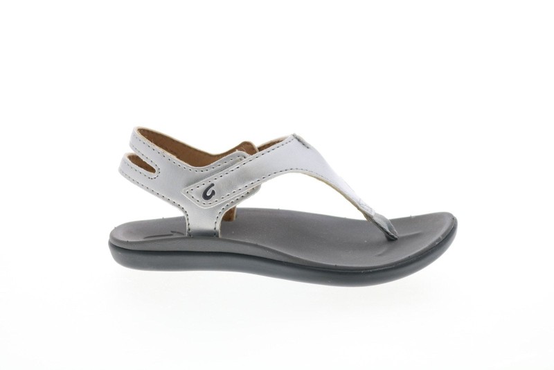 Olukai Eheu Girls G 30139-2k26 Girls Silver Synthetic Slingback Sandals Shoes (2)