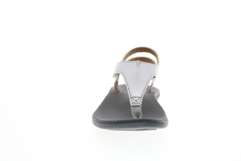 Olukai Eheu Girls G 30139-2k26 Girls Silver Synthetic Slingback Sandals Shoes (3)