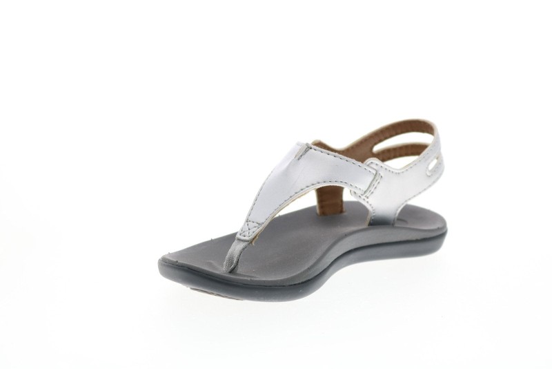 Olukai Eheu Girls G 30139-2k26 Girls Silver Synthetic Slingback Sandals Shoes (4)