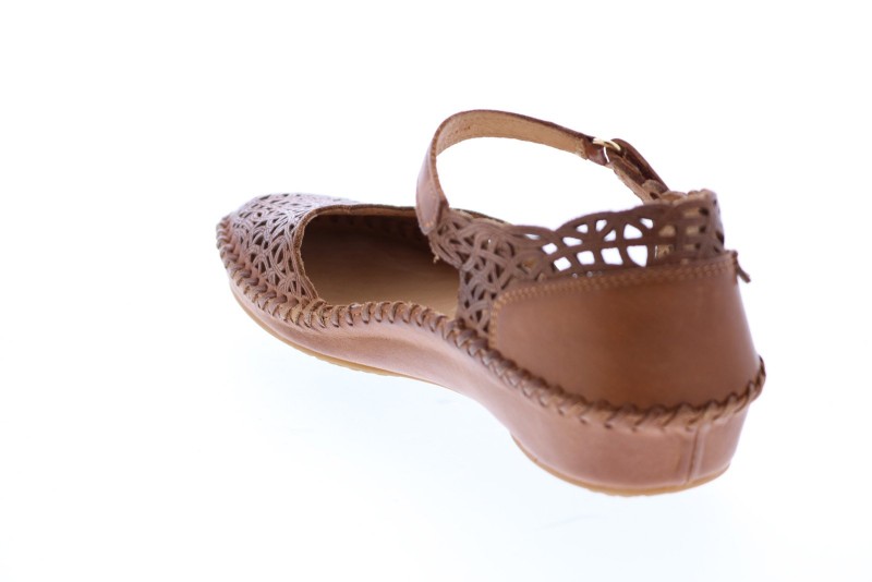Pikolinos Puerto Vallarta 655-1532 Womens Brown Leather Strap Ballet Flats Shoes (2)