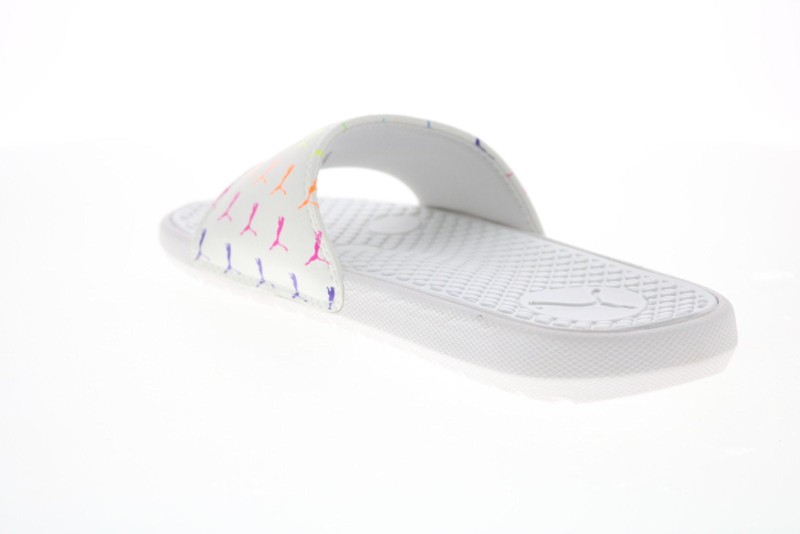 Puma Cool Cat Bold 2 Bx 38246105 Womens White Synthetic Slides Sandals Shoes (2)