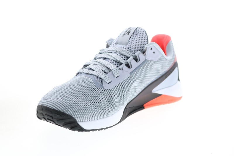 Reebok Nano X1 Grit S42568 Womens Gray Canvas Athletic Cross Training Shoes (4)