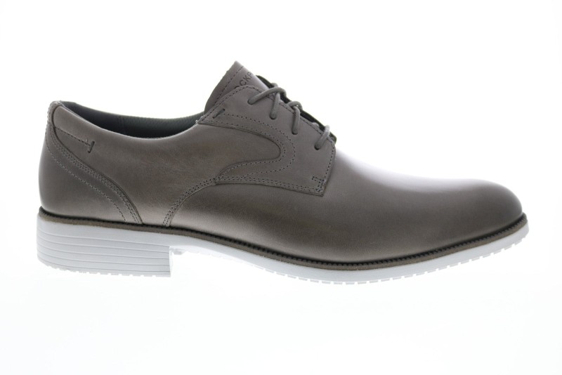 Rockport Total Motion Dres Sport Plain Toe Ci5259 Mens Gray Oxfords Plain Toe Shoes (2)