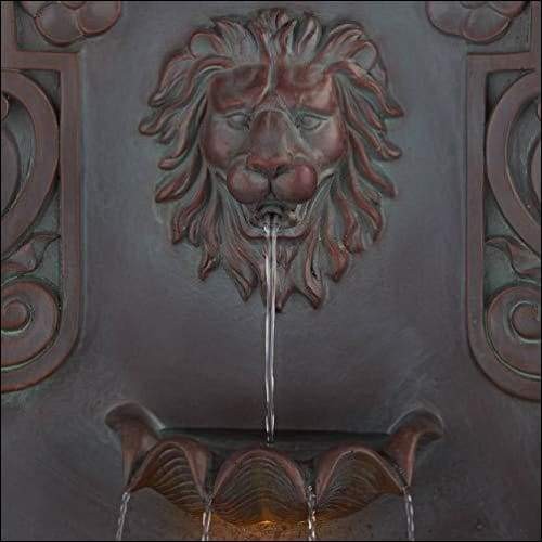 Roman Lion Head Wall Water Fountain (2)