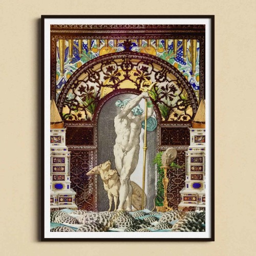 Secret Dog, Private Dock Framed & Mounted Print
