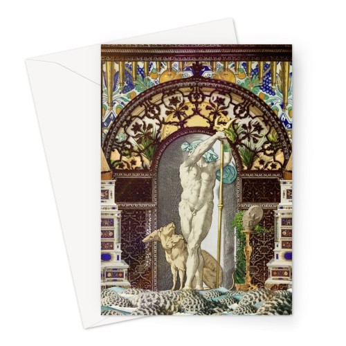 Secret Dog, Private Dock Greeting Card
