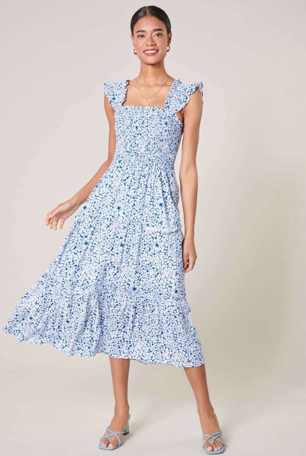 Bayshore Floral Smocked Dress
