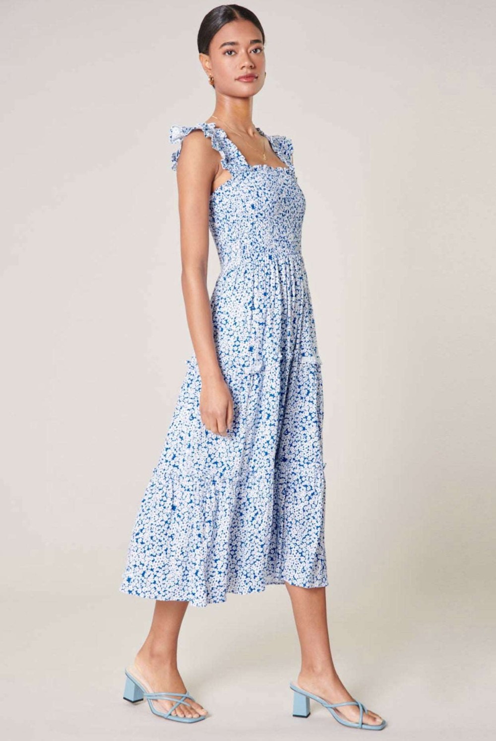Bayshore Floral Smocked Dress (3)