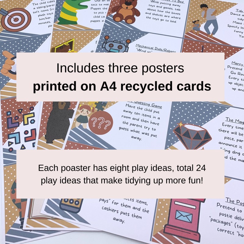 Tidying Up Games In A Box! 24 Play Ideas, Colour-In Activities, Praise Medals (2)