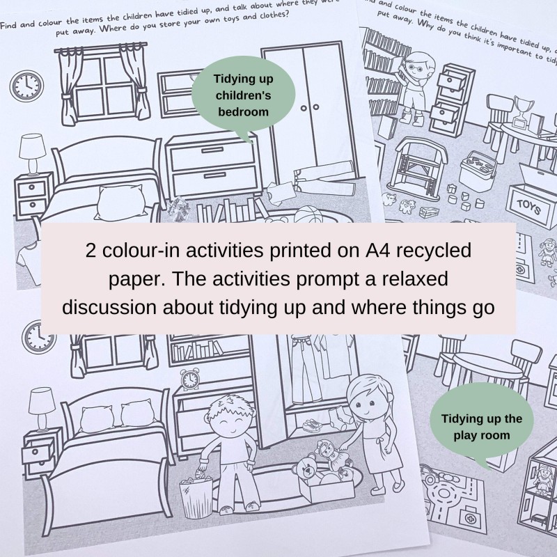 Tidying Up Games In A Box! 24 Play Ideas, Colour-In Activities, Praise Medals (4)