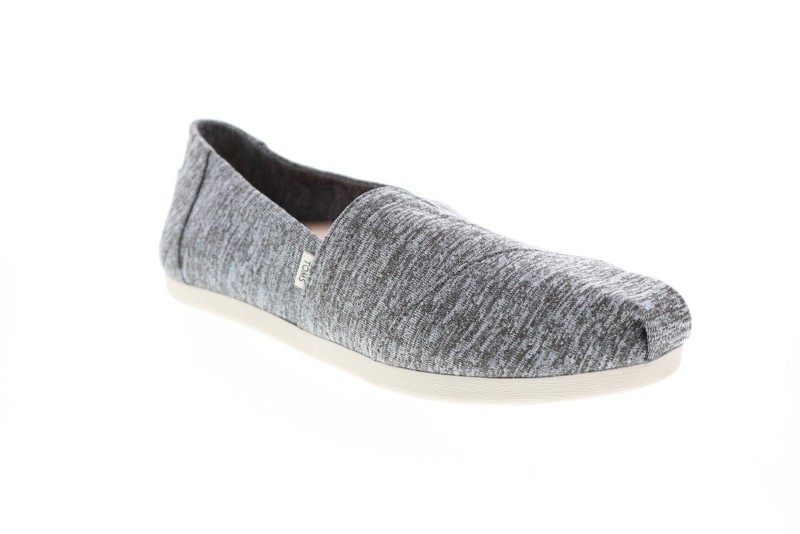 Toms Classic 10015046 Womens Gray Canvas Lace Up Lifestyle Sneakers Shoes