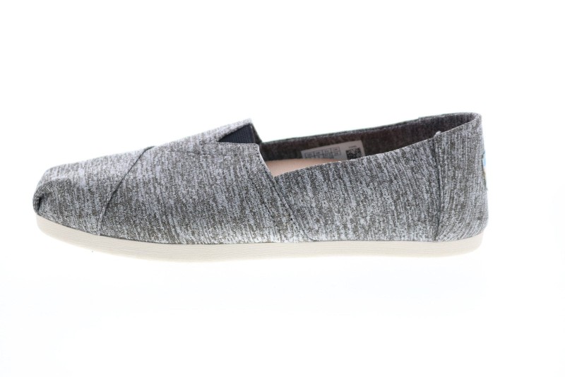 Toms Classic 10015046 Womens Gray Canvas Lace Up Lifestyle Sneakers Shoes (5)