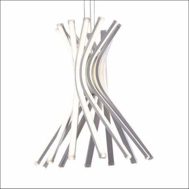 White Silica Warped Ceiling Lamp (2)