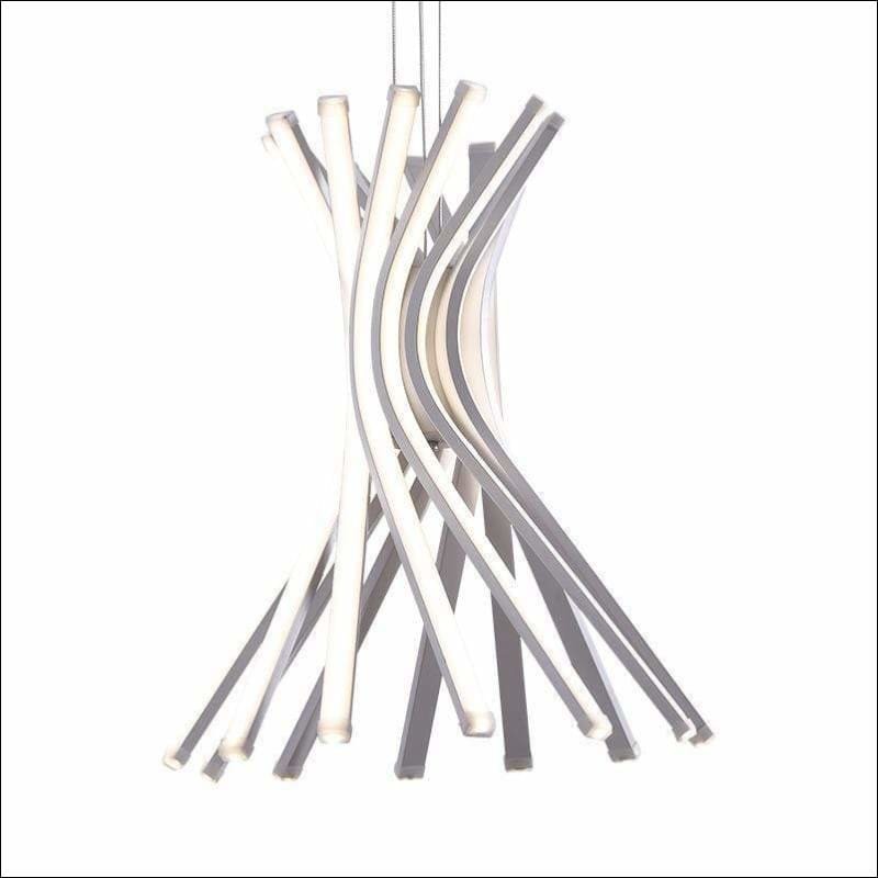 White Silica Warped Ceiling Lamp (4)